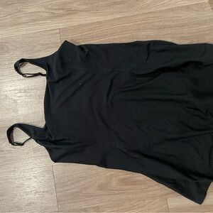 Chic Black Mini Dress with Straps